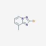 2-Bromo-8-methyl-[1,2,4]triazolo[1,5-a]pyridine结构式