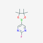 2-fluoro-5-(4,4,5,5-tetramethyl-1,3,2-dioxaborolan-2-yl)pyrimidine结构式