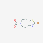 Structure of Tert-butyl 2-bromo-4,5,7,8-tetrahydro-[1,3]thiazolo[4,5-d]azepine-6-carboxylate