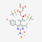 Structure of (e,3s,5r)-3,5-bis[[tert-butyl(dimethyl)silyl]oxy]-7-[4-(4-fluorophenyl)-2-[methyl(methylsulfonyl)amino]-6-propan-2-ylpyrimidin-5-yl]hept-6-enoic Acid