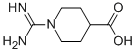 Chemical structure of 1-(Aminoiminomethyl)-4-piperidinecarboxylic acid