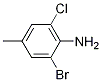 Structure of 2-Bromo-6-chloro-4-methylaniline