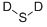 Structure of DEUTERIUM SULFIDE
