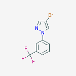 Structure of 4-Bromo-1-[3-(trifluoromethyl)phenyl]pyrazole