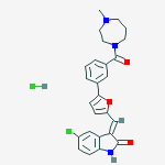 Structure of CX-6258 HCL 10MG