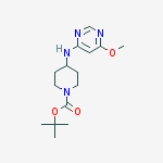 Structure of 4-(6-Methoxy-pyriMidin-4-ylaMino)-piperidine-1-carboxylic acid tert-butyl ester