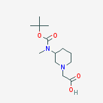 Structure of [3-(tert-Butoxycarbonyl-Methyl-aMino)-piperidin-1-yl]-acetic acid