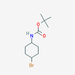Structure of (4-BroMo-cyclohexyl)-carbaMic acid tert-butyl ester