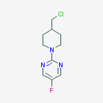 2-(4-氯甲基-哌啶-1-基)-5-氟-4-嘧啶结构式