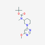 Chemical structure of [1-(6-Methoxy-pyriMidin-4-yl)-piperidin-3-yl]-Methyl-carbaMic acid tert-butyl ester