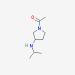 Chemical structure of 1-(3-(Isopropylamino)pyrrolidin-1-yl)ethanone
