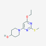 Chemical structure of 1-(6-Ethoxy-2-Methylsulfanyl-pyriMidin-4-yl)-piperidin-4-ol