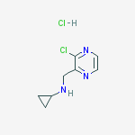 N-[(3-chloro-2-pyrazinyl)methyl]cyclopropanamine Hydrochloride (1 :1)结构式