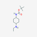 Chemical structure of (4-EthylaMino-cyclohexyl)-carbaMic acid tert-butyl ester