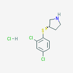 Structure of (S)-3-(2,4-Dichloro-phenylsulfanyl)-pyrrolidine hydrochloride