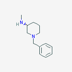 Structure of (3R)-N-methyl-1-(phenylmethyl)-3-Piperidinamine