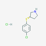 Structure of (S)-3-(4-Chloro-phenylsulfanyl)-pyrrolidine hydrochloride