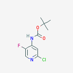 Structure of tert-butyl 2-chloro-5-fluoropyridin-4-ylcarbaMate