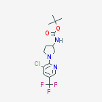 Structure of [1-(3-Chloro-5-trifluoroMethyl-pyridin-2-yl)-pyrrolidin-3-yl]-carbaMic acid tert-butyl ester
