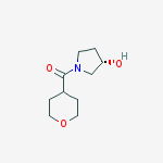 Structure of [(3S)-3-hydroxypyrrolidin-1-yl](oxan-4-yl)Methanone