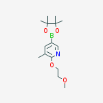 Structure of 2-(2-Methoxyethoxy)-3-methyl-5-(4,4,5,5-tetramethyl-1,3,2-dioxaborolan-2-yl)pyridine