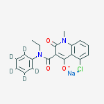 Structure of Laquinimod-d5 Sodium Salt