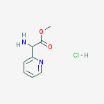 Structure of Methyl 2-amino-2-pyridin-2-ylacetate;hydrochloride