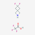 6,6-Difluoro-2-aza-spiro[3.3]heptane trifluoroacetate结构式