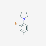 Structure of 1-(2-Bromo-4-fluorophenyl)pyrrolidine