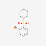 1-Bromo-2-(cyclohexanesulfonyl)benzene结构式