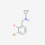Structure of 1-Bromo-2-fluoro-3-(cyclopropylaminomethyl)benzene