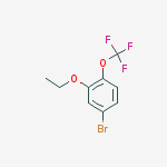 Structure of 4-Bromo-2-ethoxy-1-(trifluoromethoxy)benzene