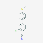 2-Chloro-4-[4-(methylsulfanyl)phenyl]benzonitrile结构式