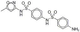N-(4-氨基苯)磺胺甲基异恶唑结构式