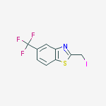 Structure of 2-(iodomethyl)-5-(trifluoromethyl)-1,3-benzothiazole
