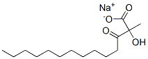 Structure of sodium 2-(1-carboxylatoethoxy)-1-methyl-2-oxoethyl laurate