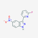 Structure of 3-(6-Fluoropyridin-2-yl)-5-nitro-1H-indazole