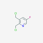 2,3-Bis(chloromethyl)-5-fluoropyridine结构式