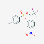 2,2,2-Trifluoro-1-(4-nitrophenyl)ethyl 4-methylbenzenesulfonate结构式