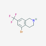 Structure of 5-Bromo-7-(trifluoromethyl)-1,2,3,4-tetrahydroisoquinoline