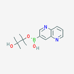 [1,5]naphthyridine-3-boronic acid pinacol ester结构式