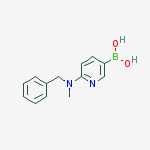 (6-(Benzyl(methyl)amino)pyridin-3-yl)boronic acid结构式