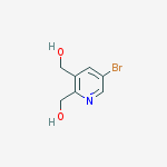 Structure of [5-bromo-2-(hydroxymethyl)pyridin-3-yl]methanol