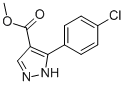 Structure of METHYL 3(5)-(4-CHLOROPHENYL)-1H-PYRAZOLE-4-CARBOXYLATE 95%