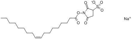 Structure of (Z)-2,5-Dioxo-1-[(1-oxo-9-octadecenyl)oxy]-3-pyrrolidinesulfonic Acid Sodium