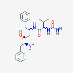 (2S,3S,5S)-2-Amino-3-hydroxy-1,6-diphenylhexane-5-N-carbamoyl-L-valine Amide结构式