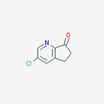 3-chloro-5,6-dihydrocyclopenta[b]pyridin-7-one结构式