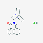 Structure of (S)-N-(1-Azabicyclo(2.2.2)oct-3-yl)-2,4,5,6-tetrahydro-1H-benzo(de)isoquinolin-1-one hydrochloride