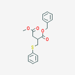1-Benzyl 4-methyl 2-((phenylthio)methyl)succinate结构式
