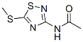 Structure of Acetamide, N-[5-(methylthio)-1,2,4-thiadiazol-3-yl]-